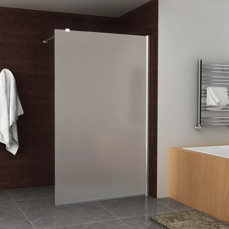 BWS Inloopdouche Davos Wit Melkglas 120x200 cm 10 mm NANO Coating Gecertificeerd