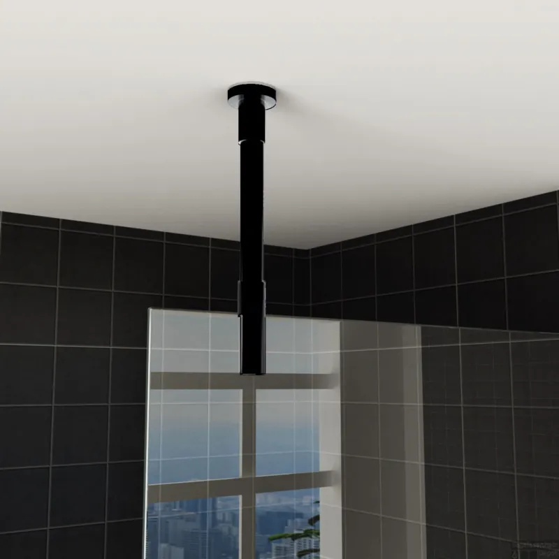 Plafond Stabilisatiestang BWS Inkortbaar Rond 100cm Mat Zwart Direct Verzonden