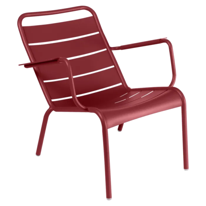 Voordeelprijs Fermob Luxembourg Lounge Low fauteuil met armleuning-Chili