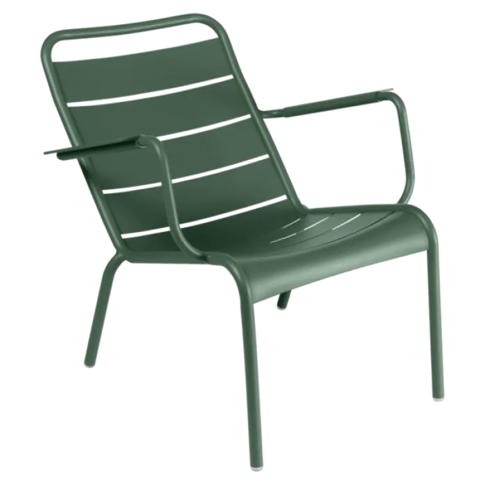 Fermob Luxembourg Lounge Low fauteuil met armleuning-Cedar Green Merkproduct
