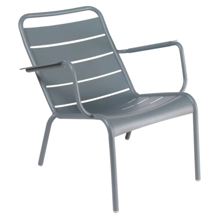 Bestel Nu Fermob Luxembourg Lounge Low fauteuil met armleuning-Storm Grey