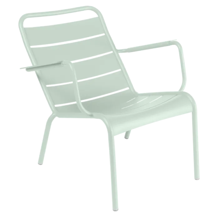 Flitsaanbieding Fermob Luxembourg Lounge Low fauteuil met armleuning-Ice Mint