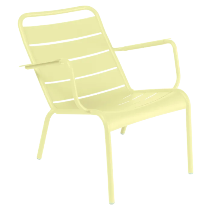 Fabrieksprijs Fermob Luxembourg Lounge Low fauteuil met armleuning-Frosted Lemon