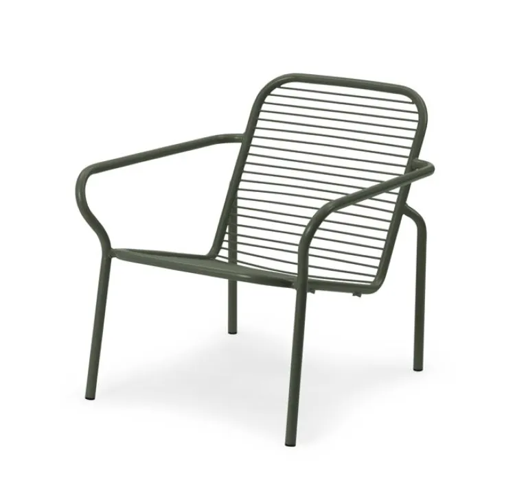 Normann Copenhagen Vig Lounge stoel-Dark green Lage Kosten