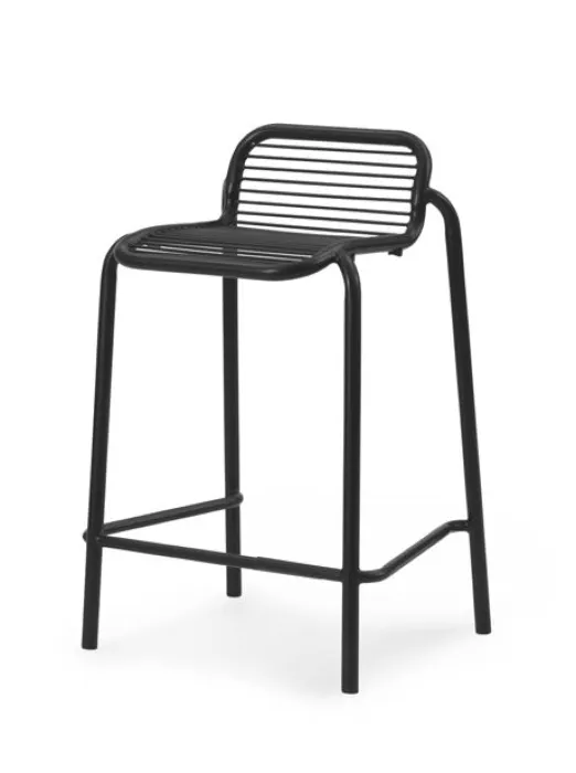 Normann Copenhagen Vig barkruk-Zithoogte 65 cm-Black Express Levering