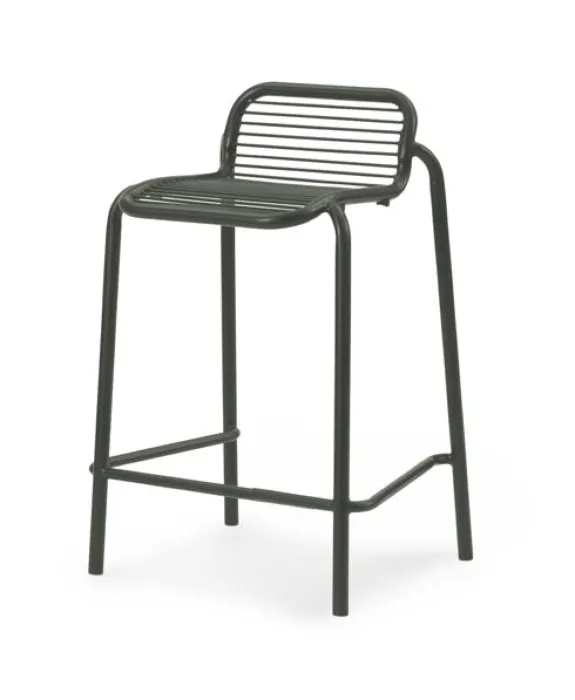 Normann Copenhagen Vig barkruk-Zithoogte 65 cm-Dark green Direct Beschikbaar