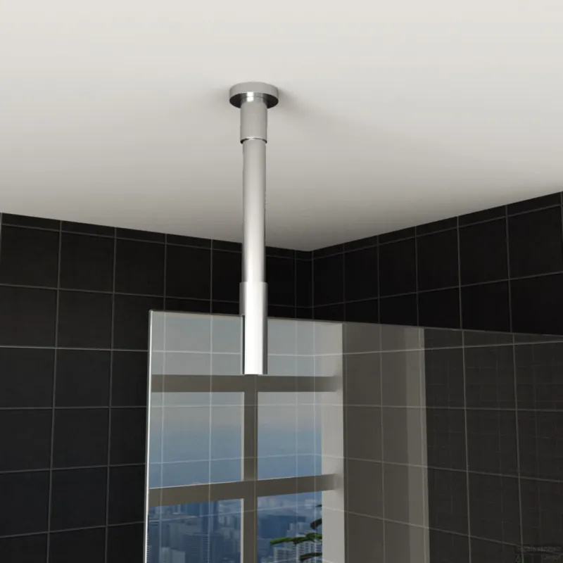 Premium Plafond Stabilisatiestang Wiesbaden rond 100cm inkortbaar Chroom