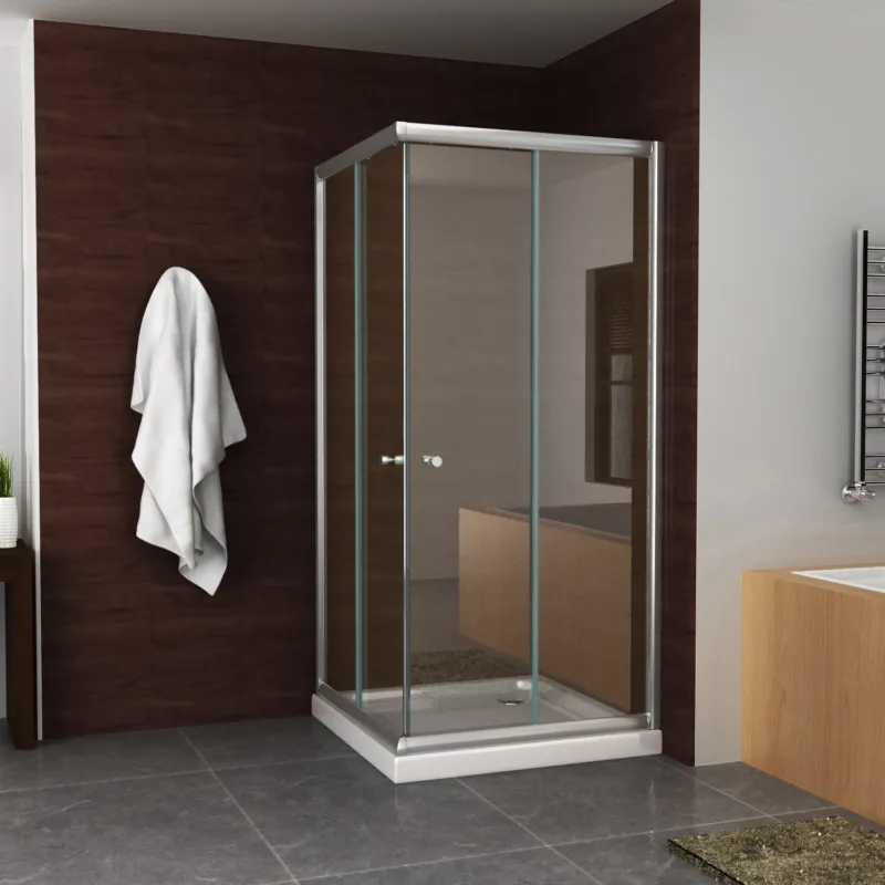 BWS Eco Hoekinstap Douchecabine 80x80x190 cm 5mm Helder Glas Direct Verzonden