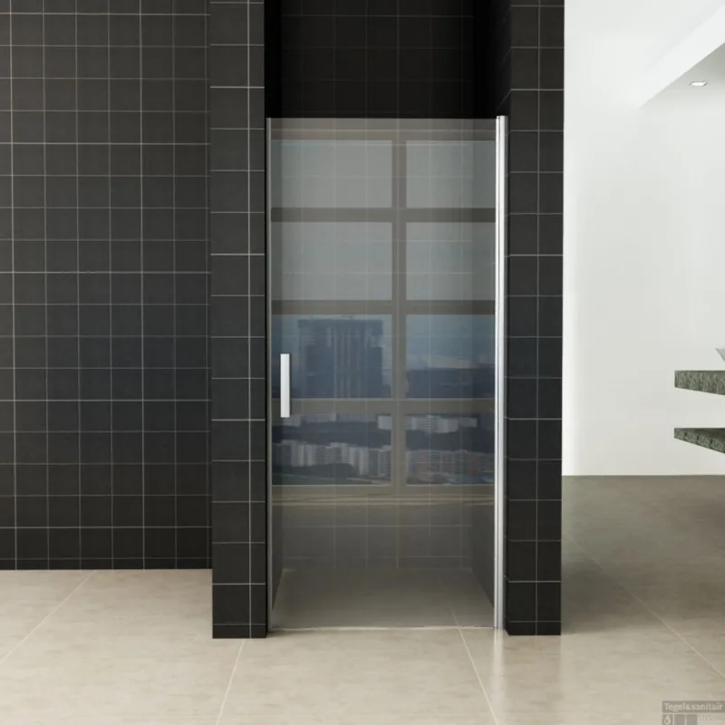 Wiesbaden Douchedeur Eco Profiel 100x195cm 6mm Helder glas Nisdeur Alleen Vandaag