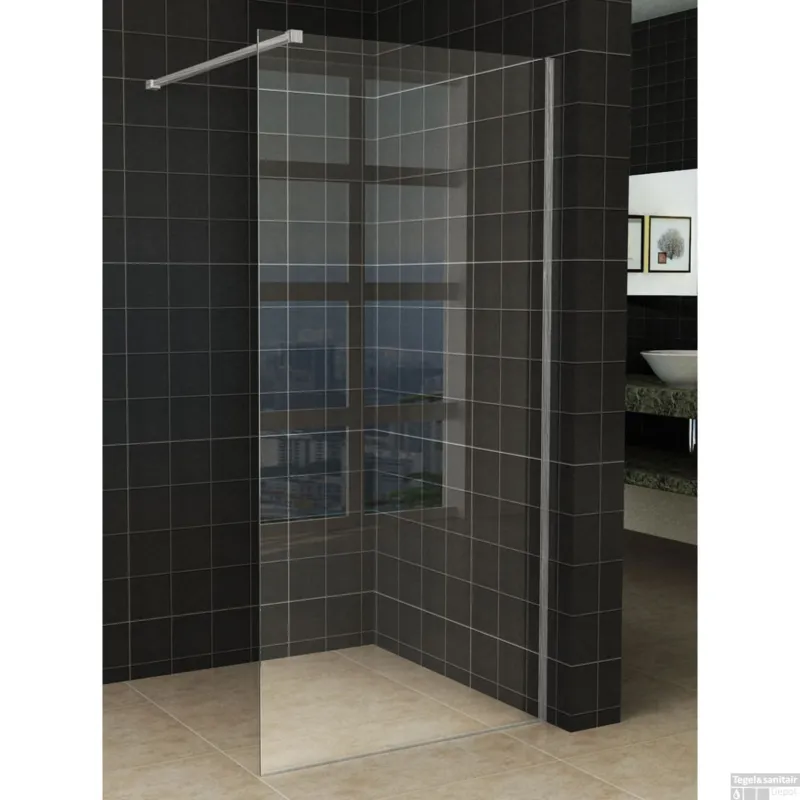 Korting Inloopdouche Wiesbaden Slim 8mm Helder Antikalk Coating Keus Uit Profielsets (Verschillende maten verkrijgbaar)