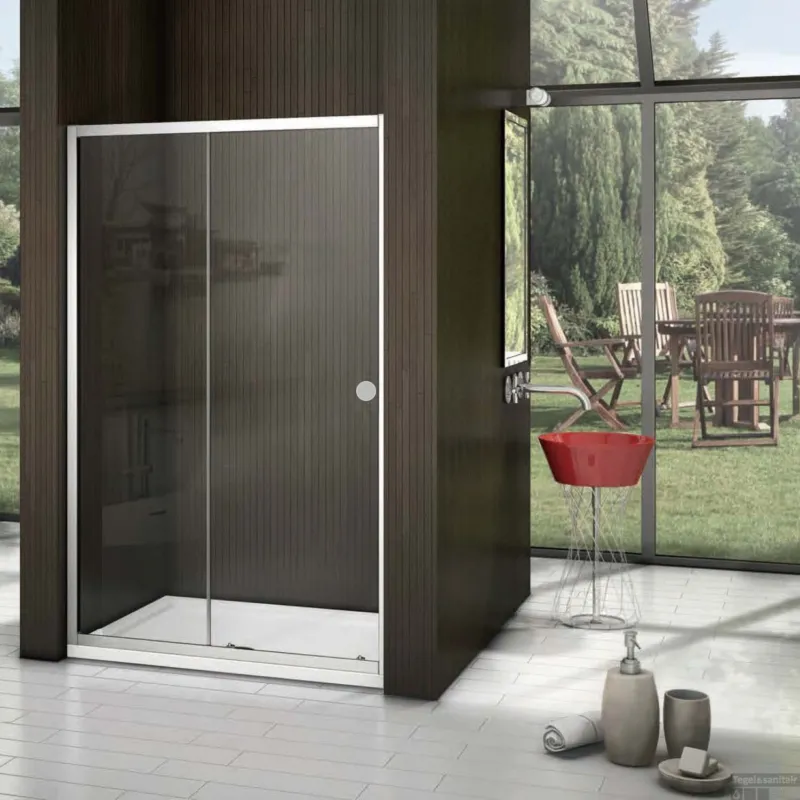 Fabrieksprijs Schuifdeur BWS Slide Douchedeur 120x200 cm Anti-Kalk Coating Chroom