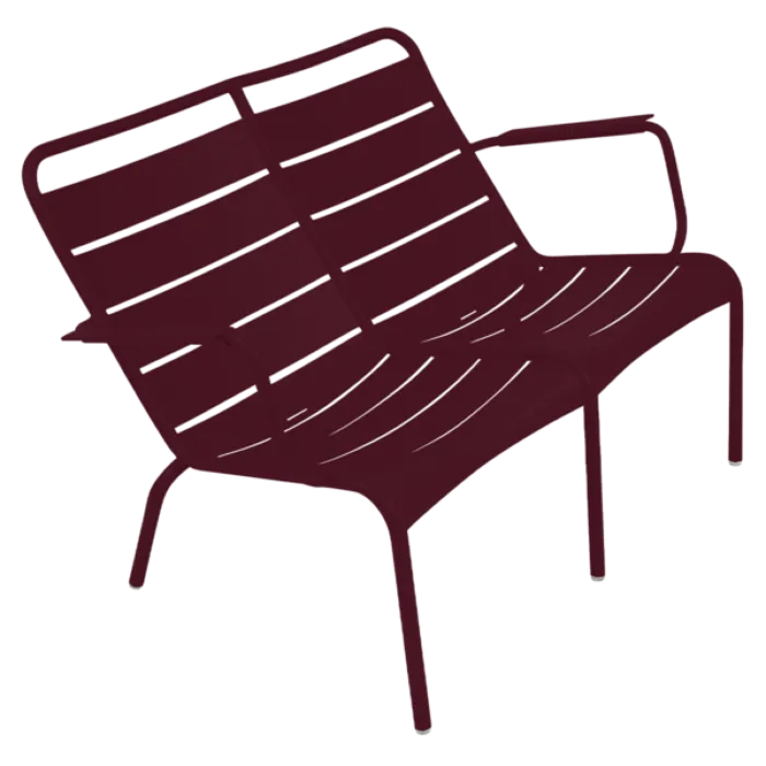 Favoriet Fermob Luxembourg Lounge Duo Low fauteuil-Black Cherry