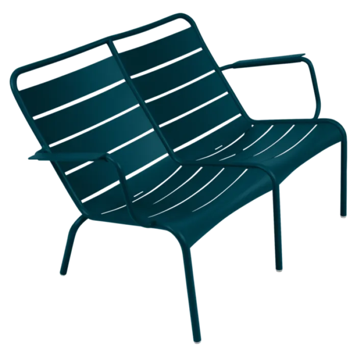 Betaalbaar Fermob Luxembourg Lounge Duo Low fauteuil-Acapulco Blue