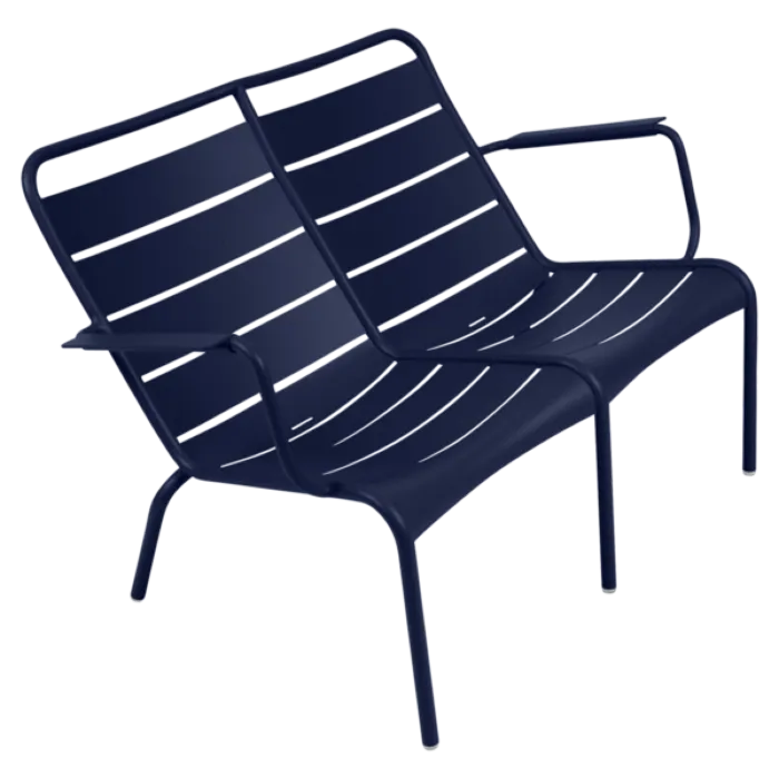 Lage Prijs Fermob Luxembourg Lounge Duo Low fauteuil-Deep Blue