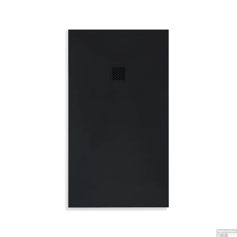 Douchebak BWS Elsa Composiet Anti-slip 120x80x3 cm Mat Zwart Korting