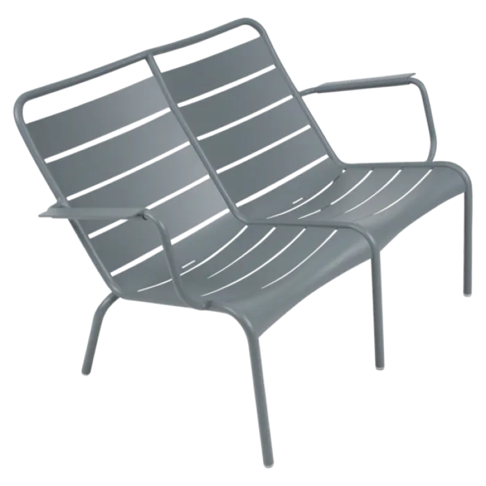 Alleen Vandaag Fermob Luxembourg Lounge Duo Low fauteuil-Storm Grey