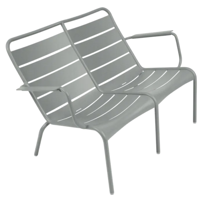 Goedkoop Fermob Luxembourg Lounge Duo Low fauteuil-Lapilli Grey