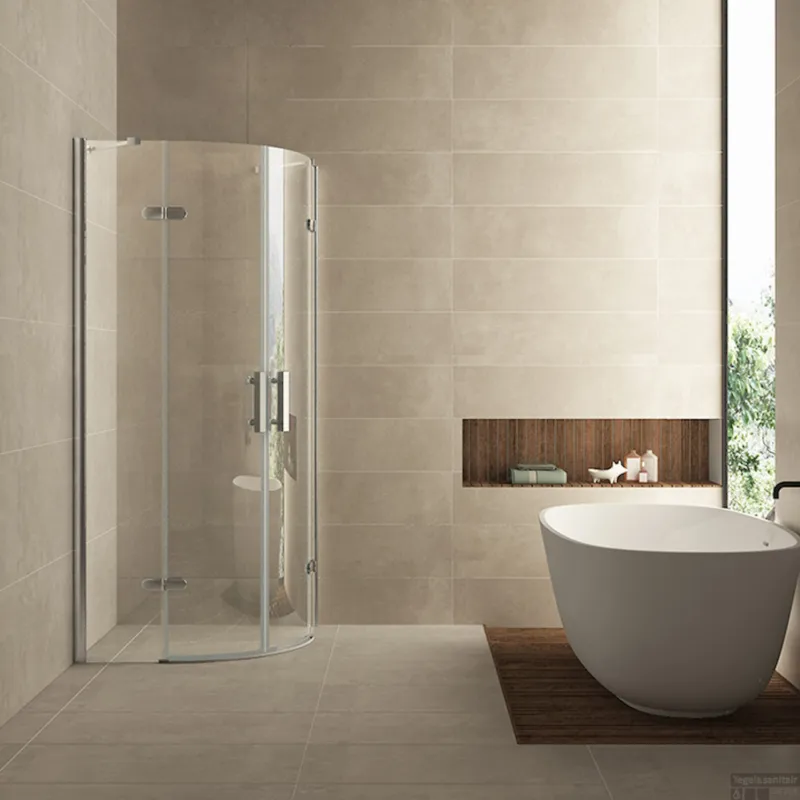 BWS Kwartronde Douchecabine 90x90 cm met 2 deuren 8mm NANO coating Favoriet