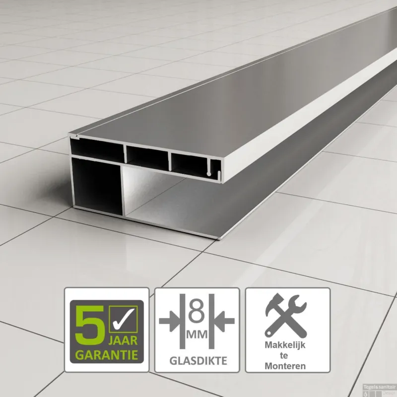 Laatste Versie BWS Erie Verbredingsprofiel voor Douchewand Aluminium 3x202 cm