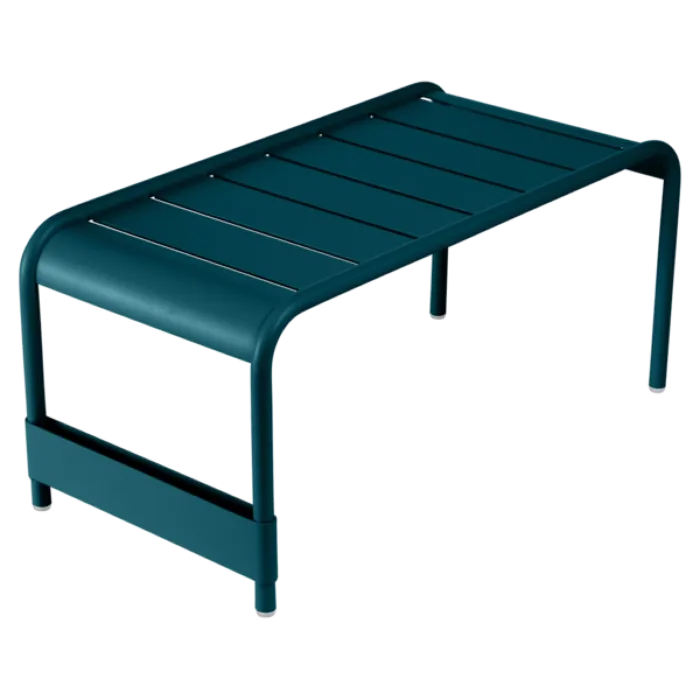 Fermob Luxembourg voetenbank 86x44 cm-Acapulco Blue Seizoensaanbieding