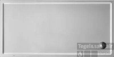 Op = Op Duravit Starck Slimline Douchebak 180 X 90 X 2 Cm. Antislip Wit