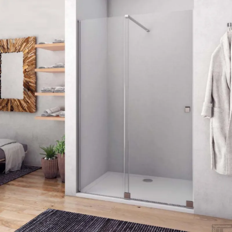 Finale Uitverkoop Nisdeur Lacus Capri 170x210 cm 8mm Nano Helder Glas