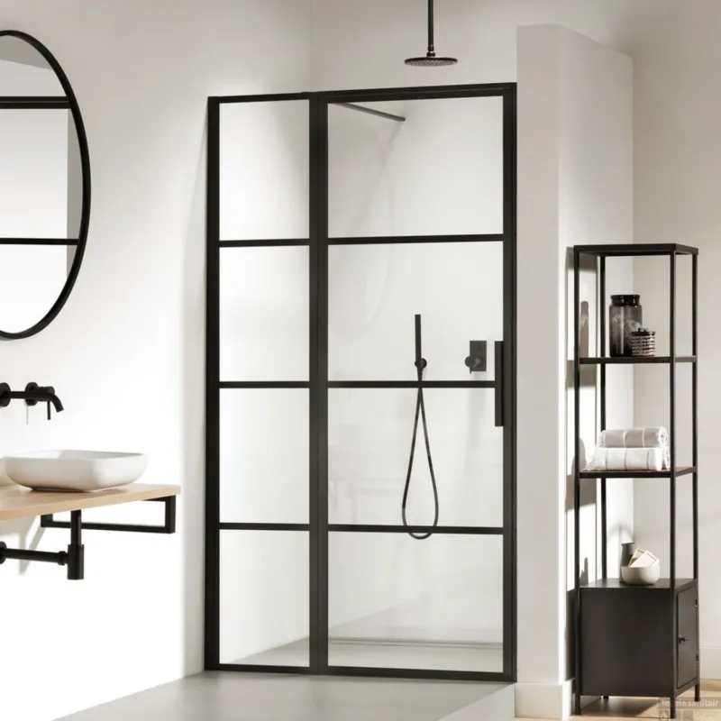 Nisdeur Sealskin SOHO 120x210 cm 8 mm Helderglas (Links draaiend) Voordeelprijs