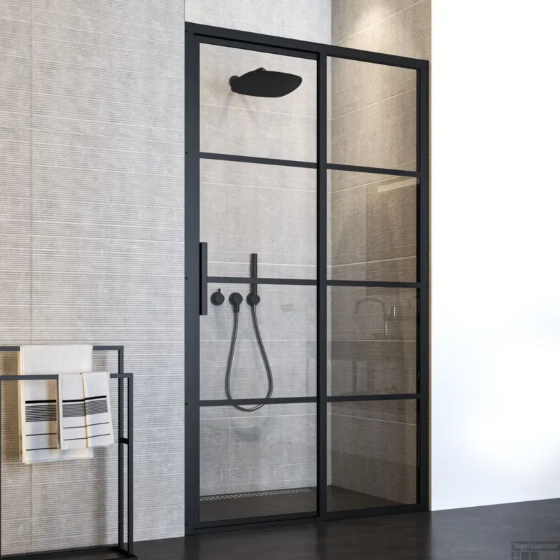 Nisdeur Sealskin SOHO Schuifdeur 120x210 cm 8 mm Helderglas (Rechts schuivend) Snelle Levering