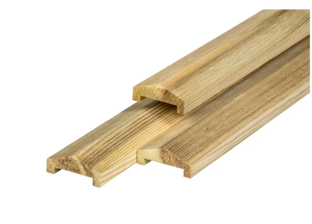 Afdeklat / Afdekregel piramide Robuust 180cm (3-planks tussenruimte) - Afdeklat 180cm Betrouwbaar