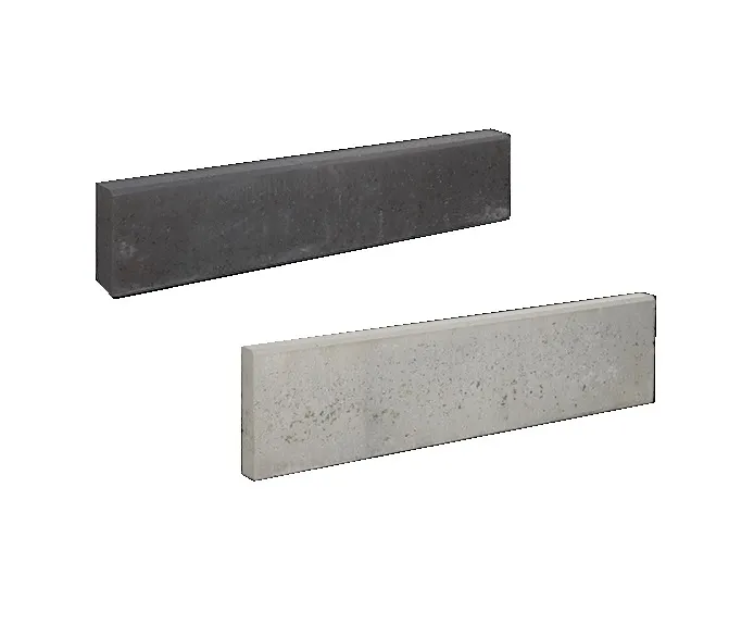 Betonbanden om uw straatwerk mee op te sluiten of als fundering voor uw overkapping - Grijs 5x15x100 cm Bestel Nu