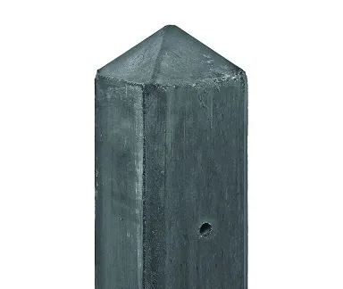 Betonpaal met diamantkop | Hout beton schutting systeem | Antraciet - Tussenpaal Antraciet Gecertificeerd