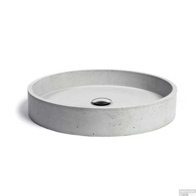 Must-Have Opzet Wastafel Urbi et Orbi Circum Beton 48x10 cm Licht Grijs