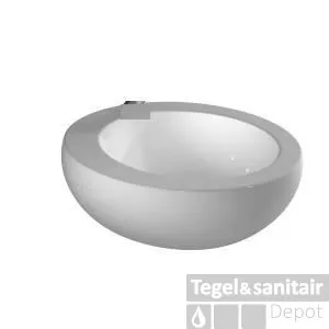 Laufen Alessi One Opzetwastafel 52x52 Cm. Z/kraangat M/overloop Lcc Wit Beperkt Aanbod