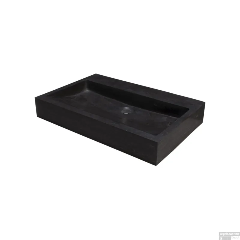 Wastafel Forzalaqua Oslo Hardsteen Gezoet Met Kraangat 80,5x51,5x9,5 cm Alleen Vandaag