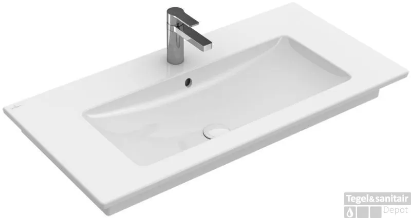 Fabrieksprijs Villeroy & Boch Venticello Meubelwastafel 120x50 Cm. 1x Kraangat M/overloop Wit