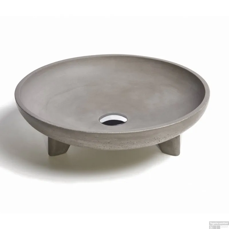 Finale Uitverkoop Opzet Wastafel Urbi et Orbi Caldera Beton 43.5x12 cm Bruin Beige