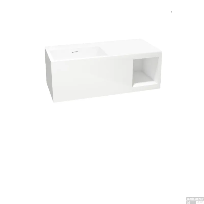 Korting Best-Design "Serena" Wastafel "Just-Solid" 95x45x35cm Mat Wit