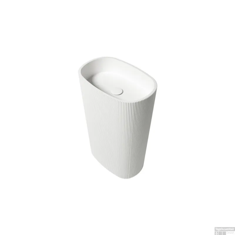 Vrijstaande Waskom Zydra Olympia 55x36 cm Glacier White Rechtstreeks Van De Fabrikant