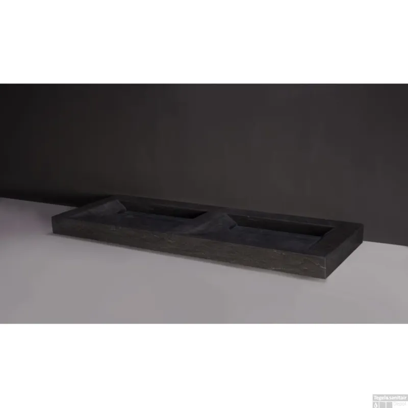 Speciale Aanbieding Wastafel Forzalaqua Stockholm Hardsteen Gezoet Zonder Kraangat 140,5x51,5x9 cm