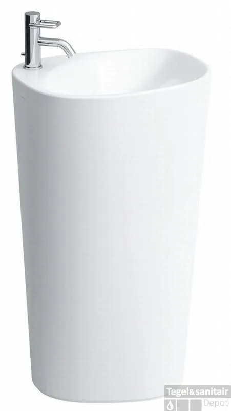 Laufen Palomba Staande Wastafel Amorf 52.5x40 1xkrgt.m/clou Lcc Wit Aanbieding
