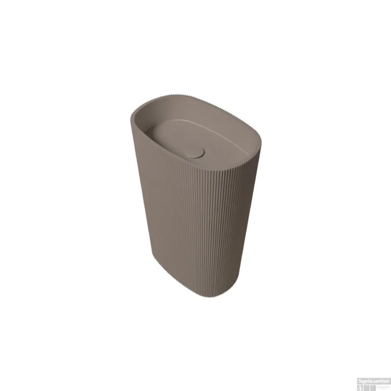 Actieprijs Vrijstaande Waskom Zydra Olympia 55x36 cm Moka