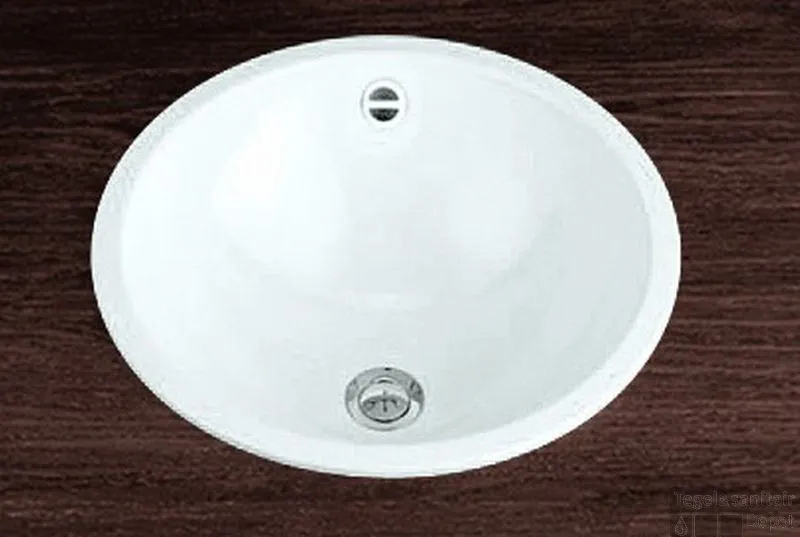 Alape Eb Serie Opbouw Wastafel 45 Cm. Rond Wit Direct Verzonden