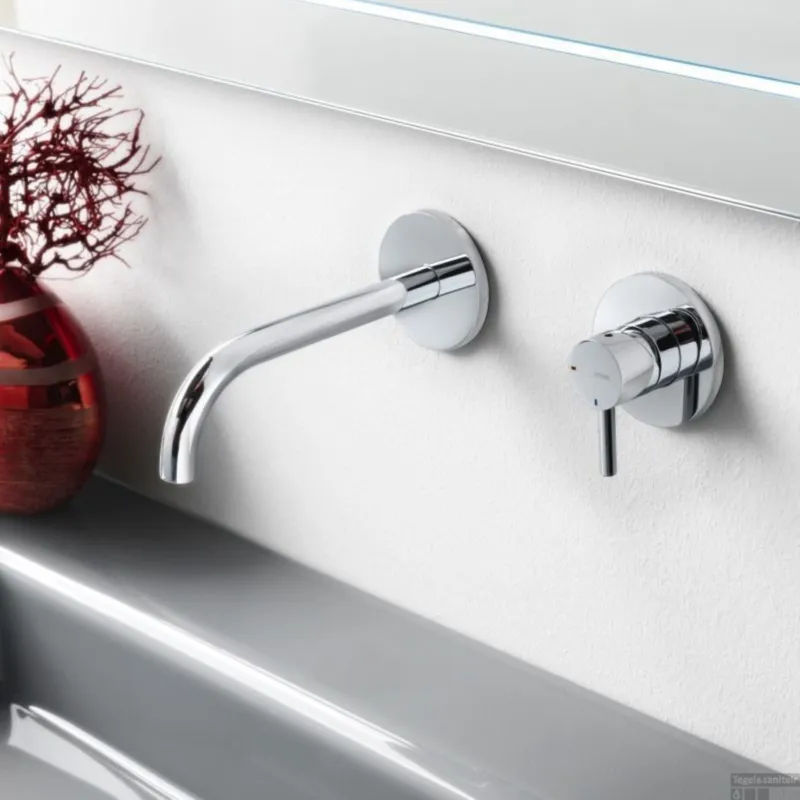 Flitsaanbieding Wastafelmengkraan Hotbath Laddy Inbouw 3+3 systeem Chroom