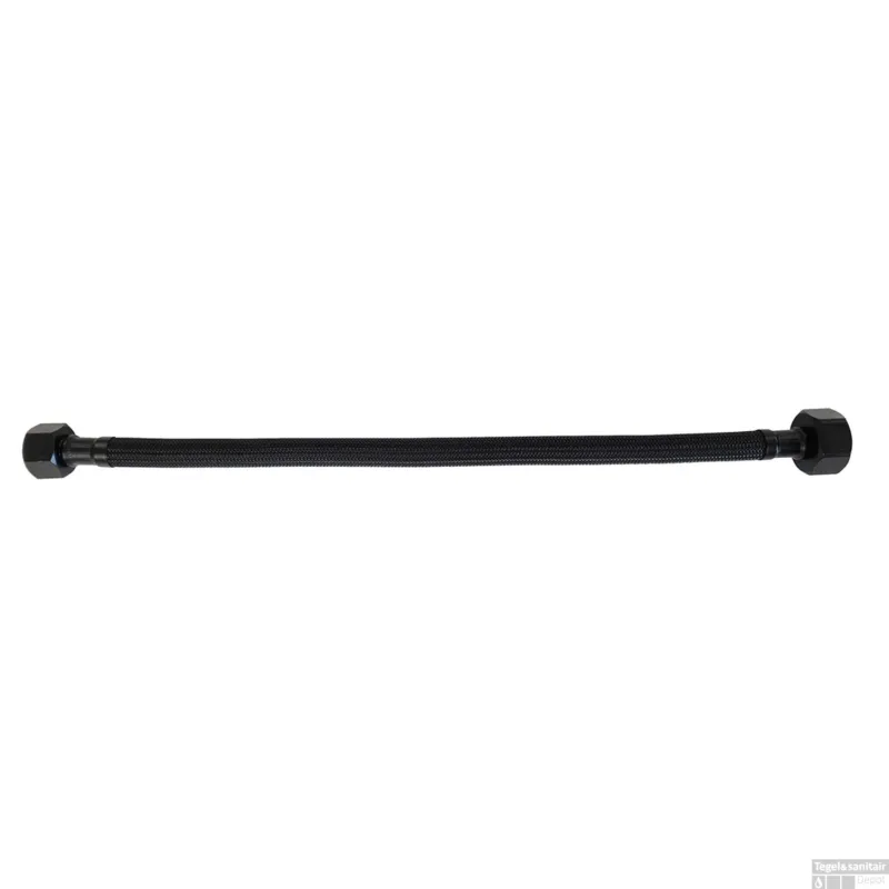 Koop Vandaag Flexibele Aansluitslang BWS Riko Nylon 1/2 x 3/8 30 cm Mat Zwart
