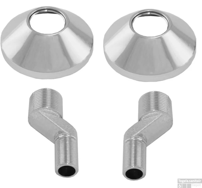 Set S-Koppelingen 3/4 x 3/8 grote sprong (NIEUW) HOH 12cm. naar HOH 15cm Bestseller