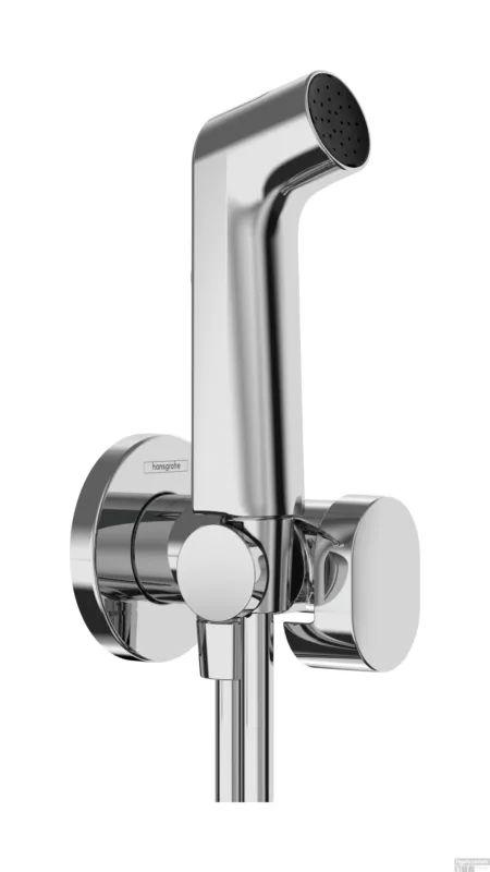 Lage Prijs Hansgrohe bidethanddouche 1jet S EcoSmart voor koud water met porter en doucheslang 125 cm, chroom