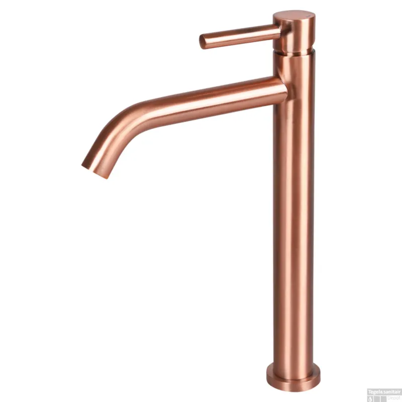 Korting Wastafelmengkraan Differnz Hoog Gebogen 30.6 cm Koper