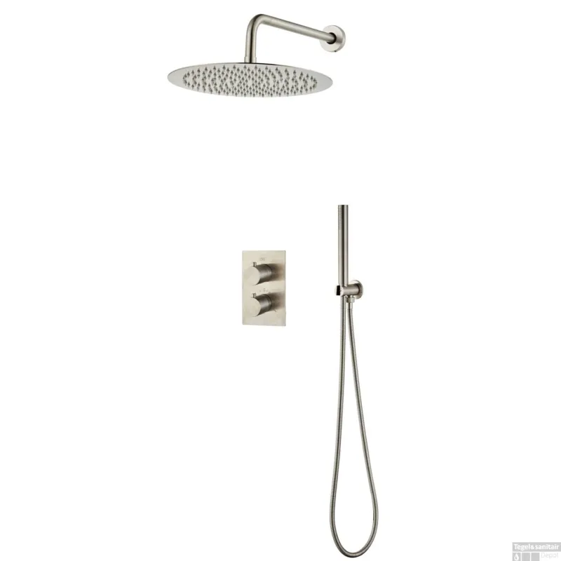 Inbouw Regendouche BWS Exclusive Volledig 304 RVS 30cm met Handdouche Must-Have