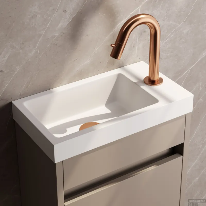 Nu Kopen Opbouw Fonteinkraan Brauer Copper Edition Met Gebogen Uitloop Koper Geborsteld PVD