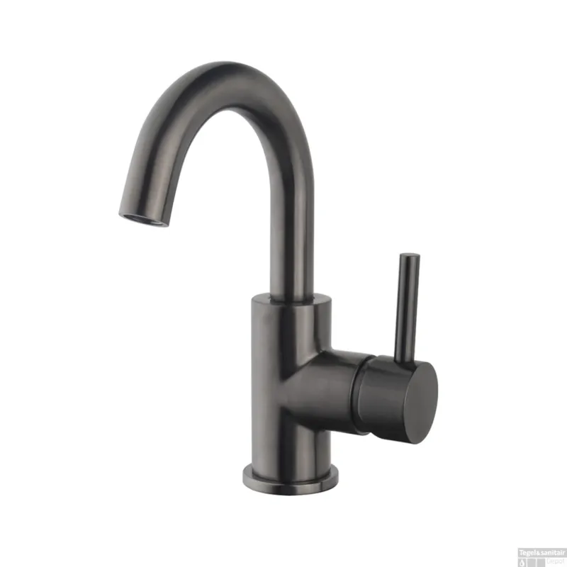 Bestel Nu Opbouw Wastafelkraan Wiesbaden Caral met Draaibare Uitloop GunMetal PVD Coating